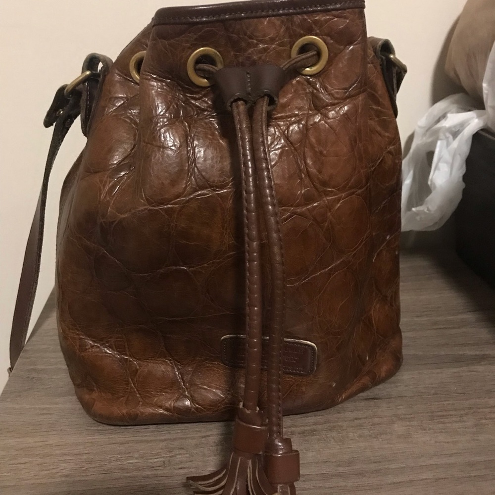 Dooney & Bourke Leather Drawstring Bag